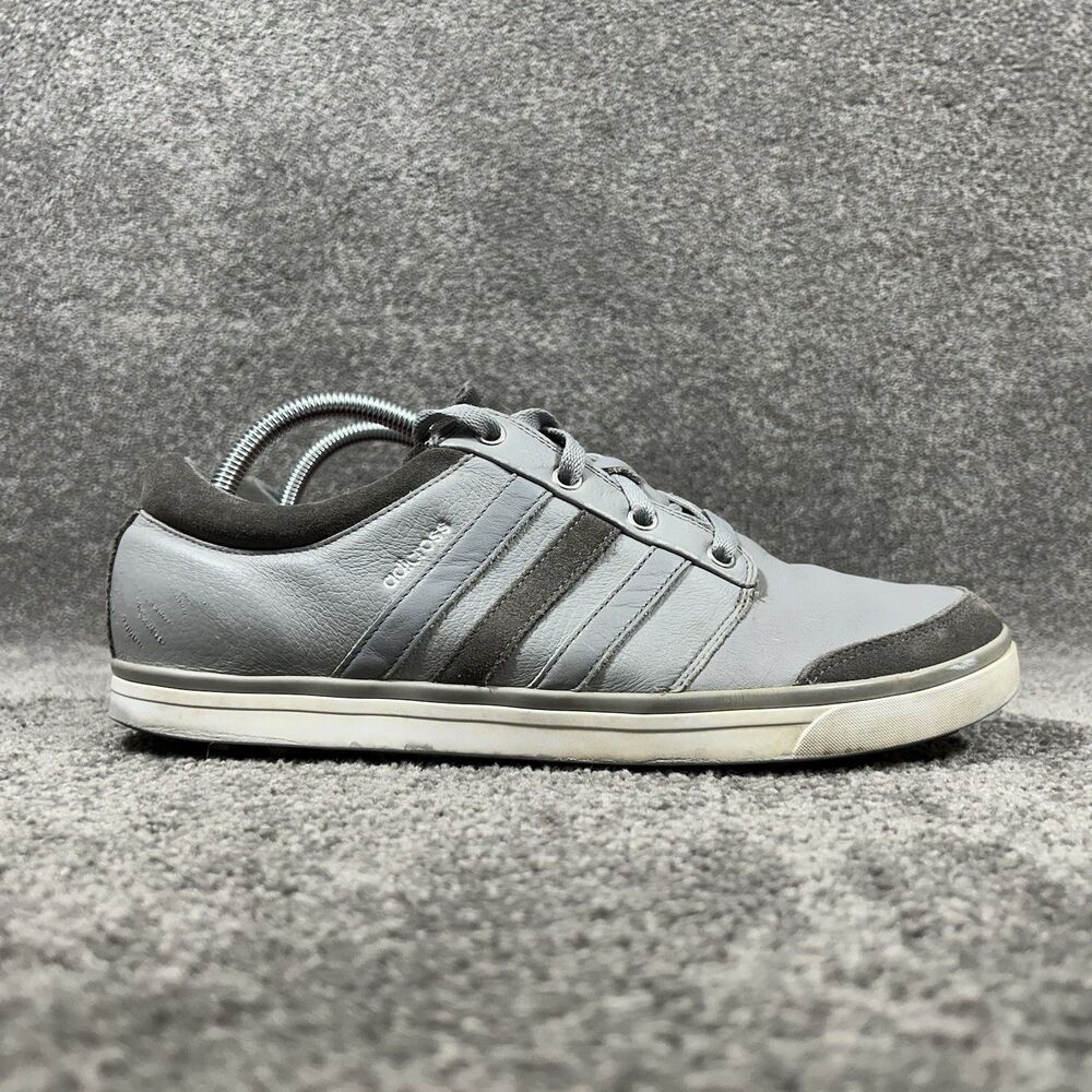 Adidas AdiCross Gripmore Men's Size 10 Gray Leather Spikeless Golf Shoes Used
